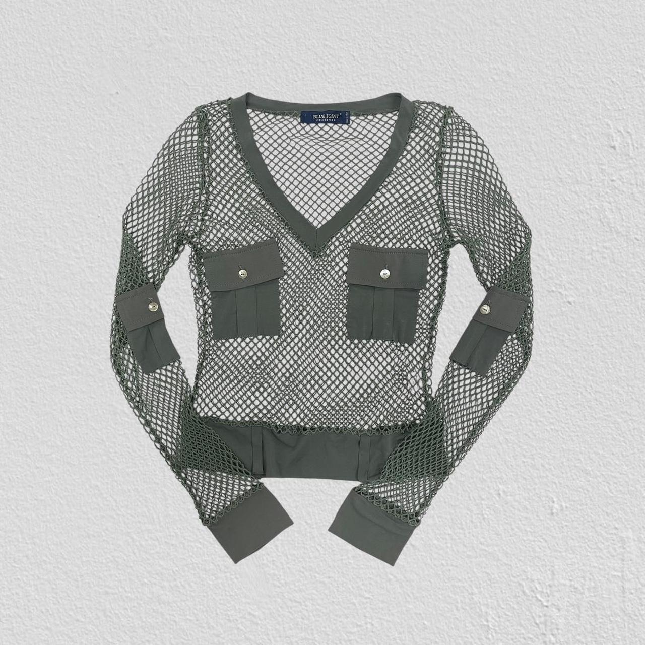 Mesh longsleeve top - Size S