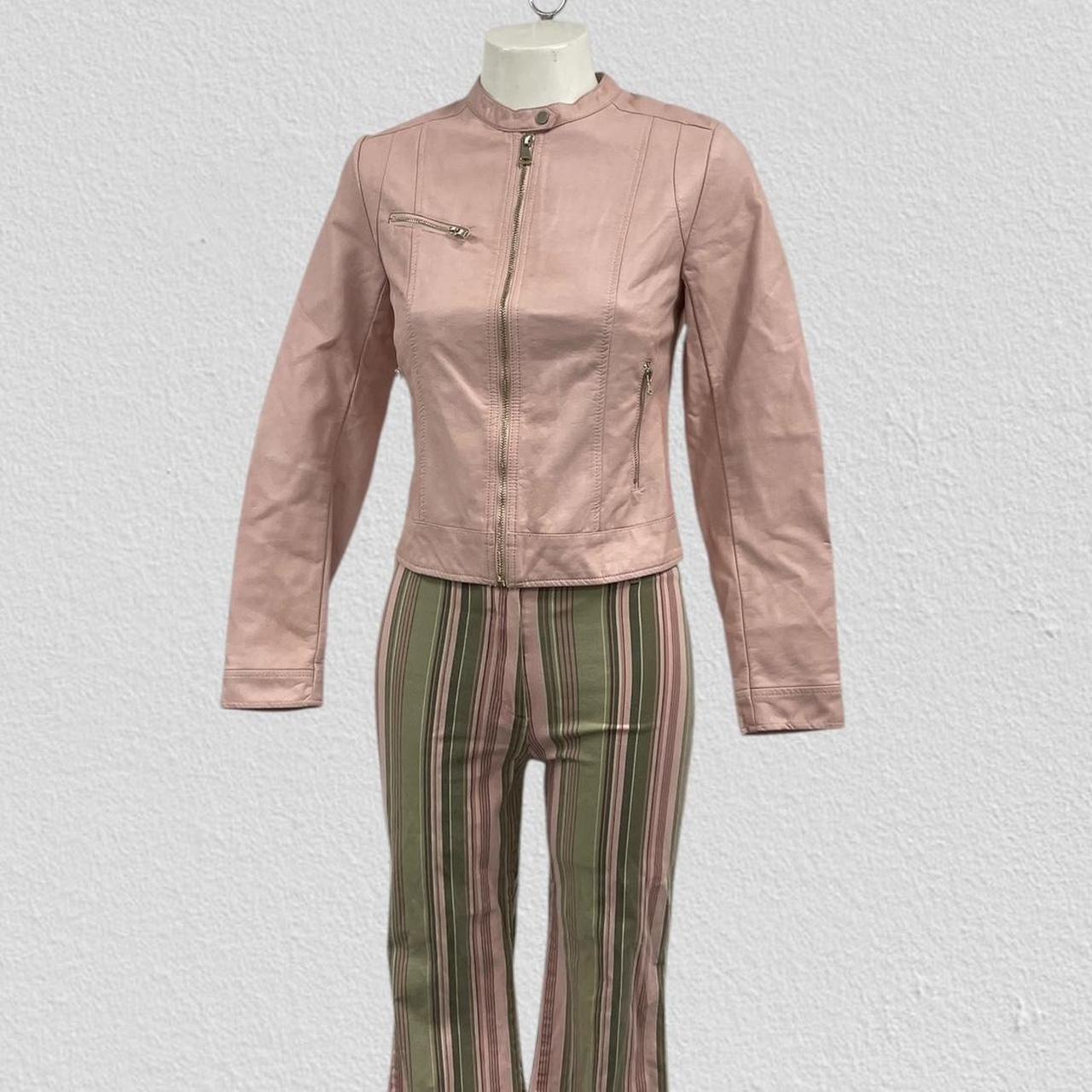 Pink leather jacket - Size XS