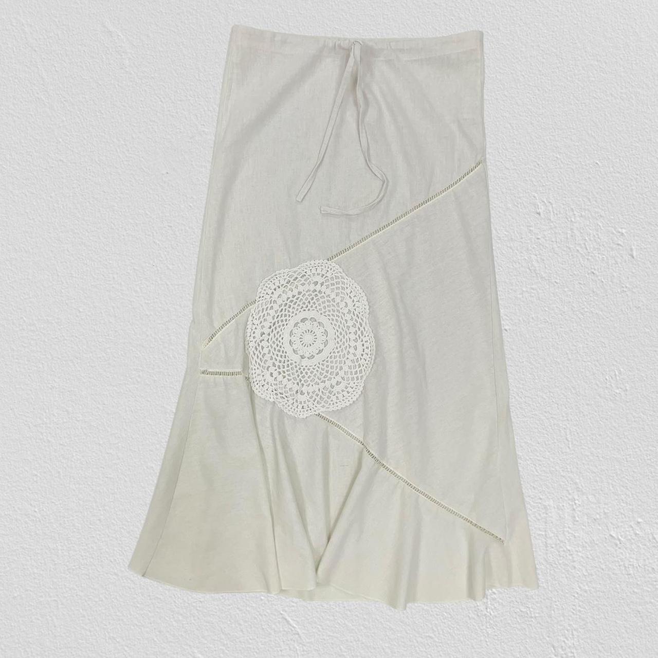 White linen skirt - Size S