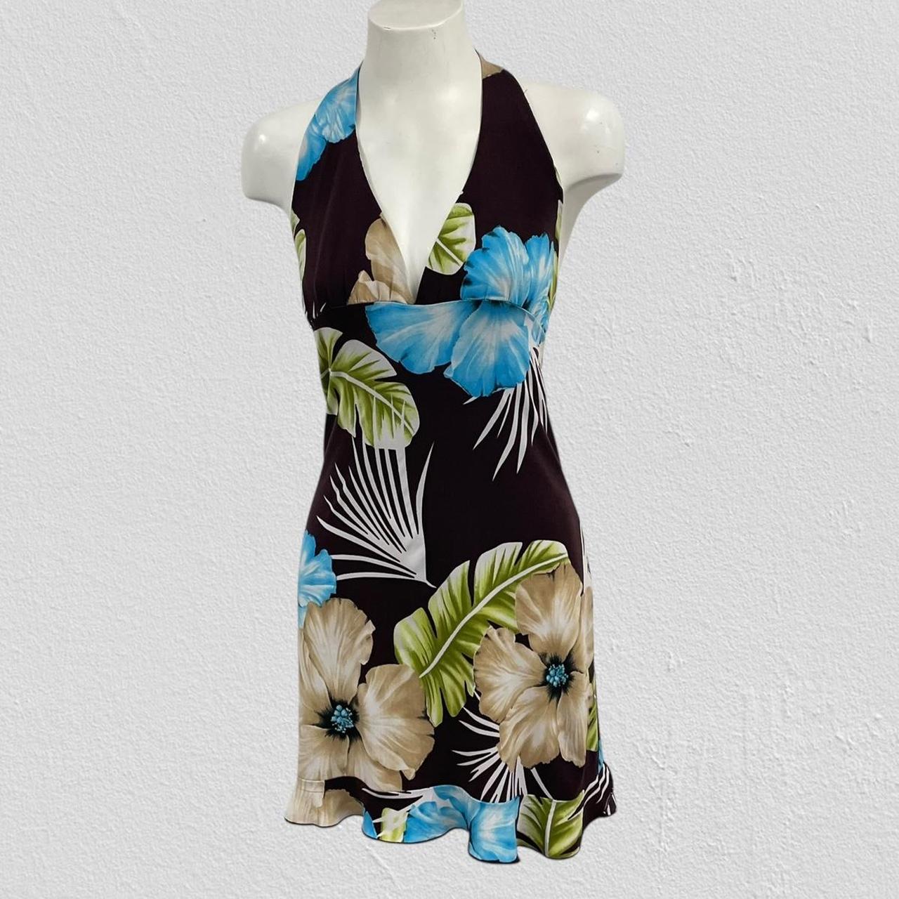 boho hibiscus mini dress - Size S/M