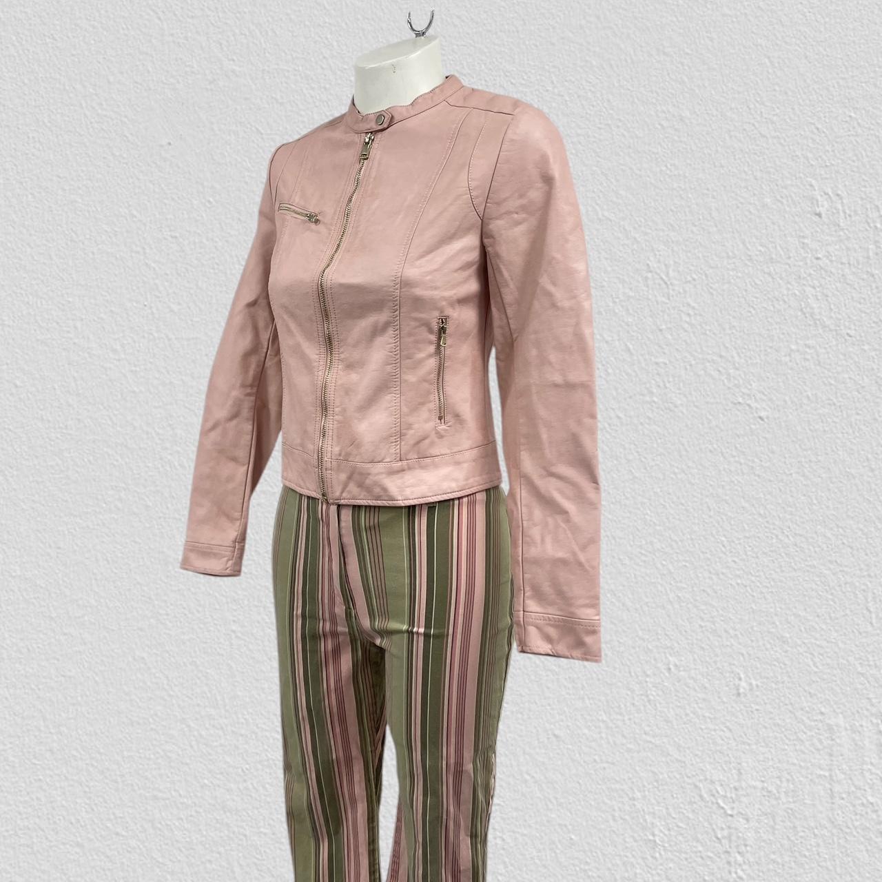 Pink leather jacket - Size XS