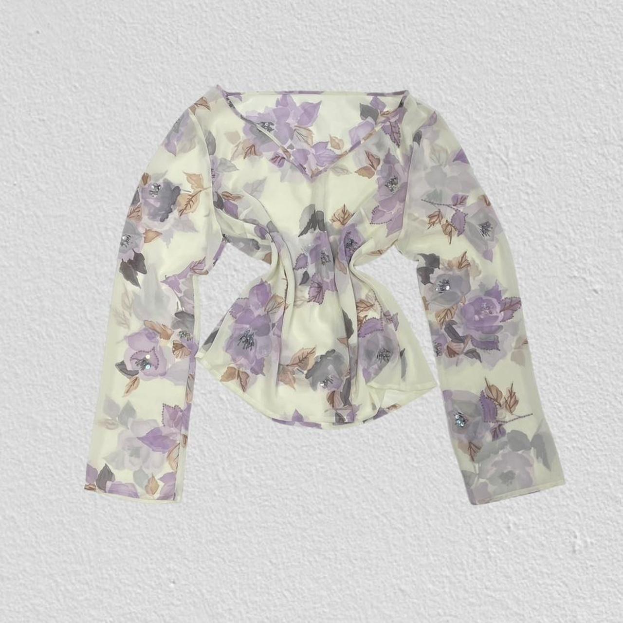 Floral longsleeve - Size M