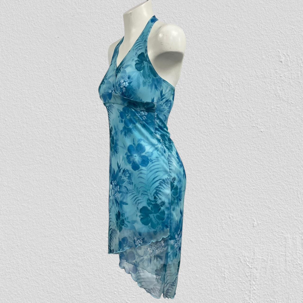 y2k floral halter dress- Size M