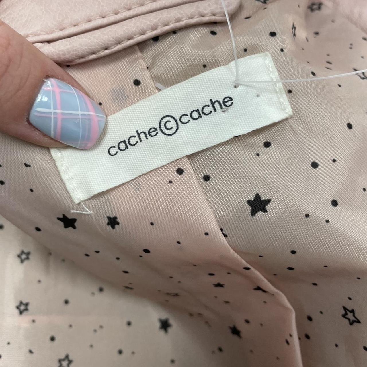 Pink leather jacket - Size XS