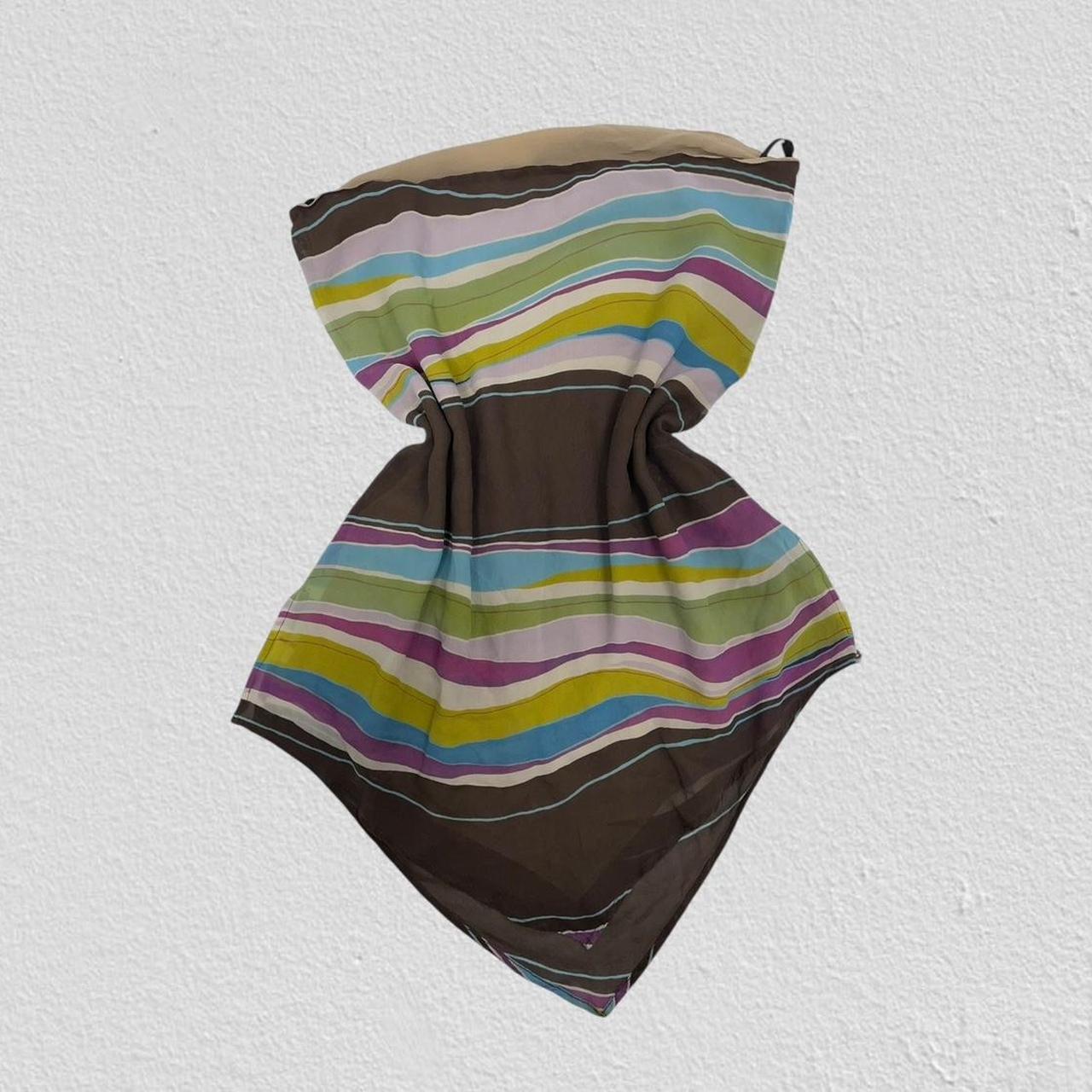 Striped halter neck top - Size XS