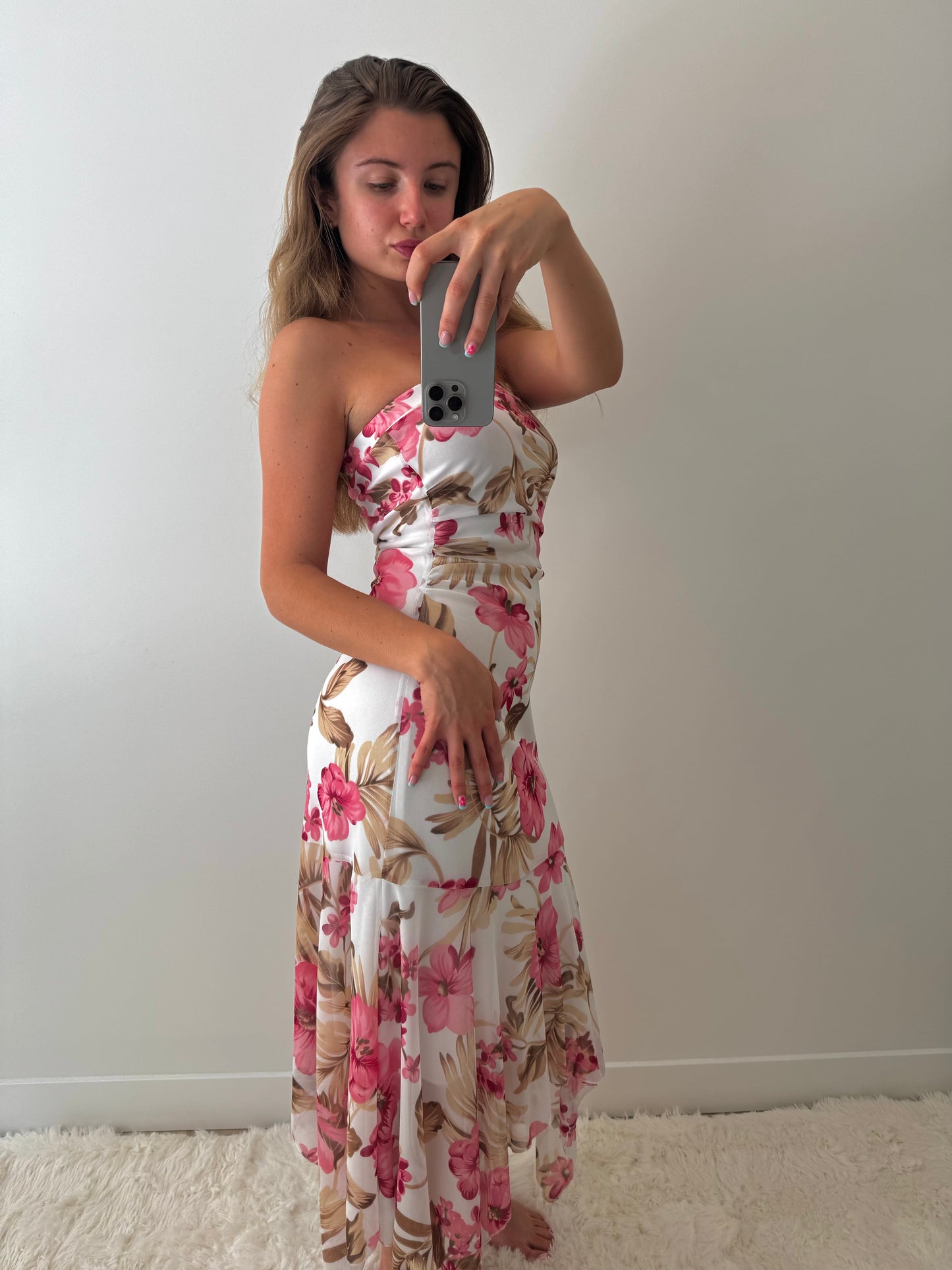 Whimsy fairy floral maxi dress- Size S