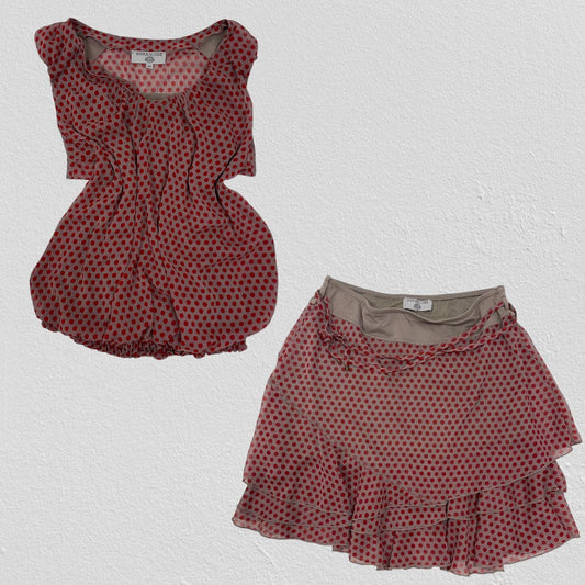 Polka dot 2 piece set - Size M