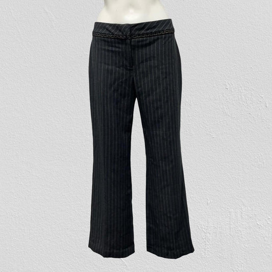 Wide leg pinstripe trousers - Size M