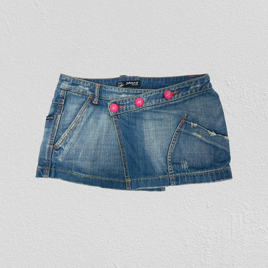 00s denim skirt - Size S/M