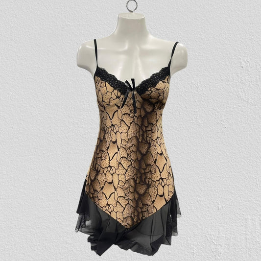 Mesh lingerie mini dress - Size S