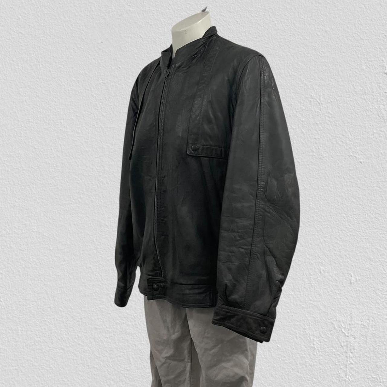Oversized leather jacket - Size L