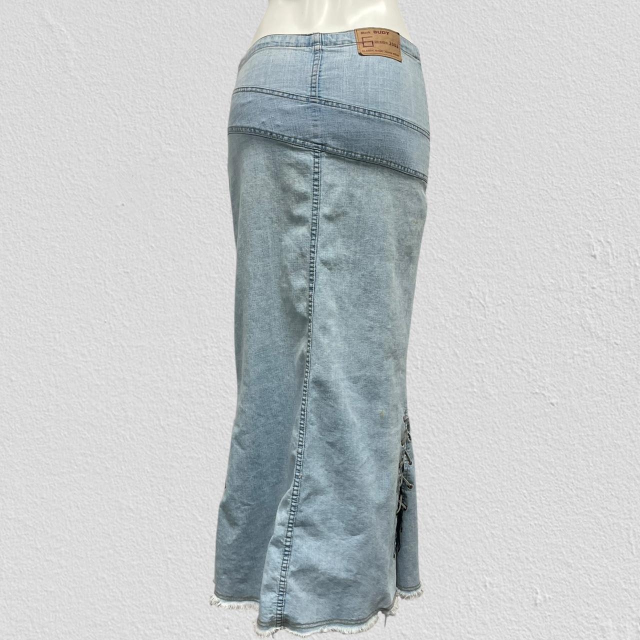 Vintage denim maxi skirt - Size S