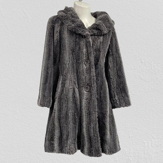 Vintage faux fur coat - Size L