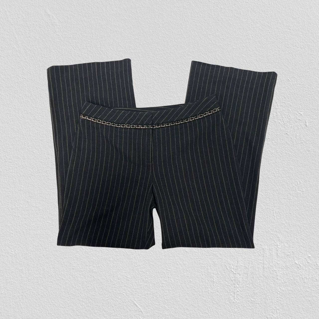 Wide leg pinstripe trousers - Size M