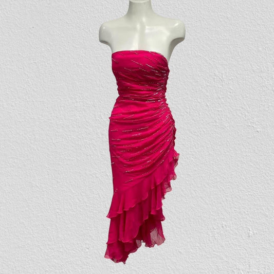 y2k ruffle dress - Size S