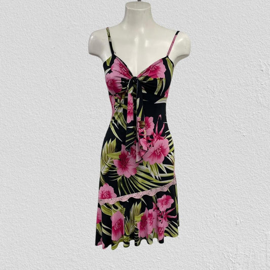 90s floral midi dress - Size S/M