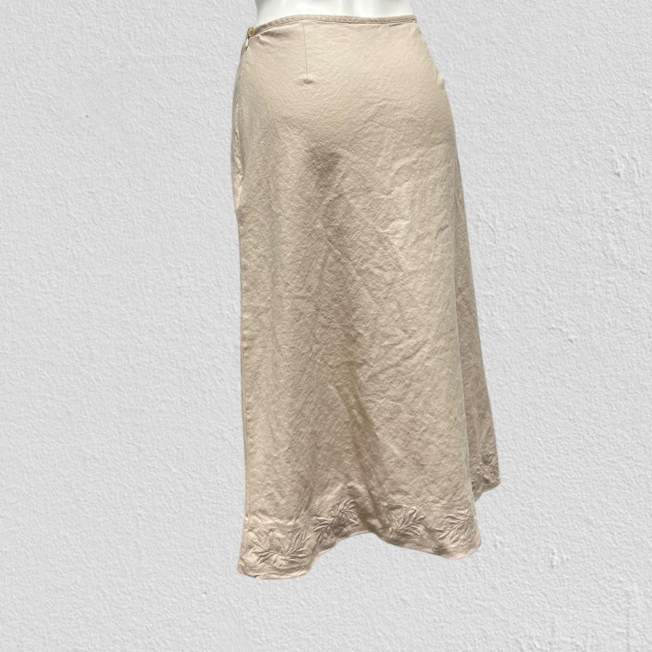 90s linen skirt - Size M/L