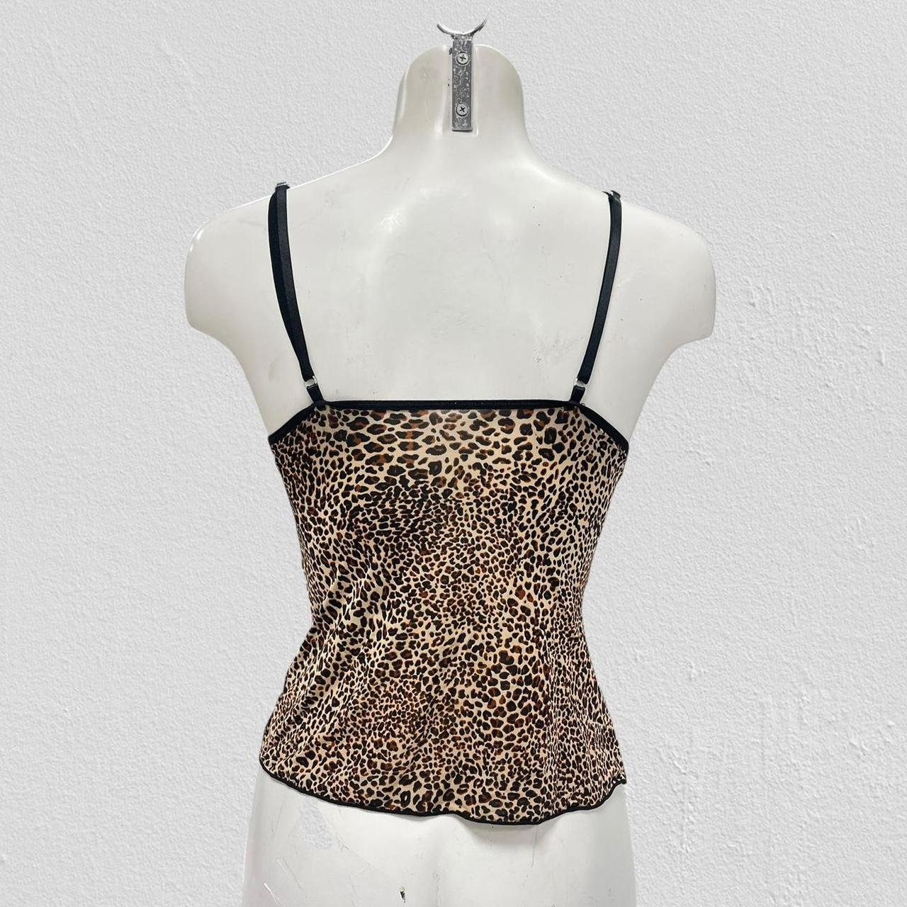 y2k leopard top - Size S