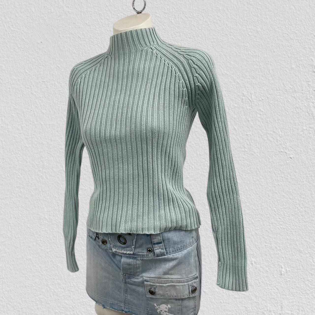 Ribbed high neck jumper - Size M