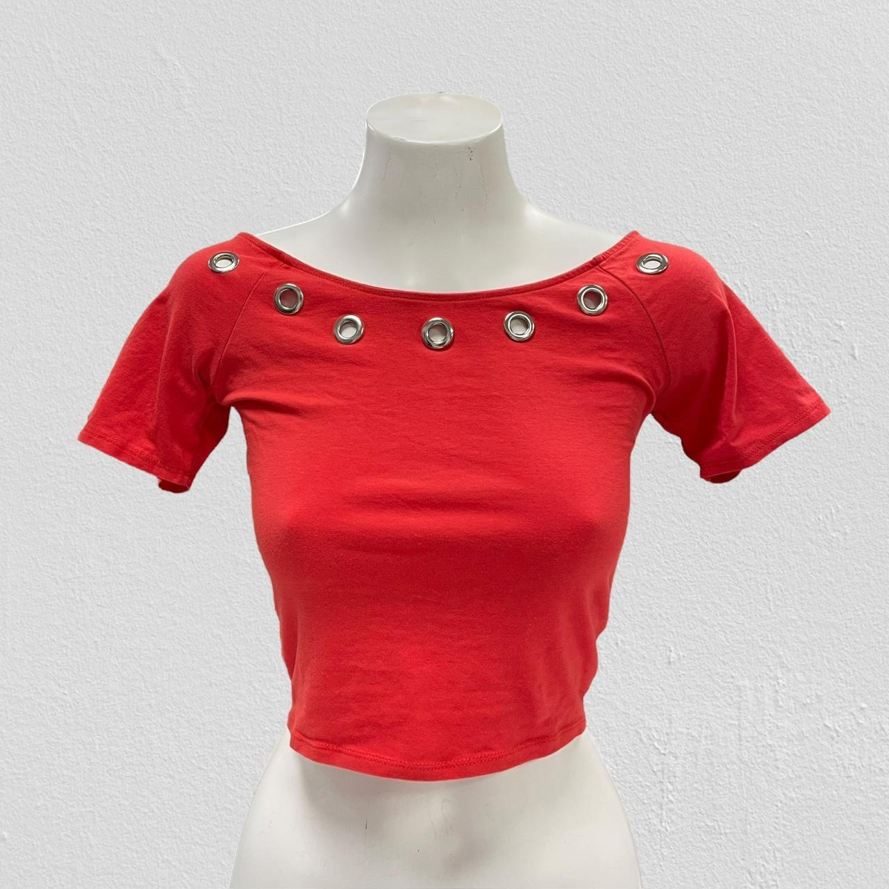 90s eyelet top - Size S