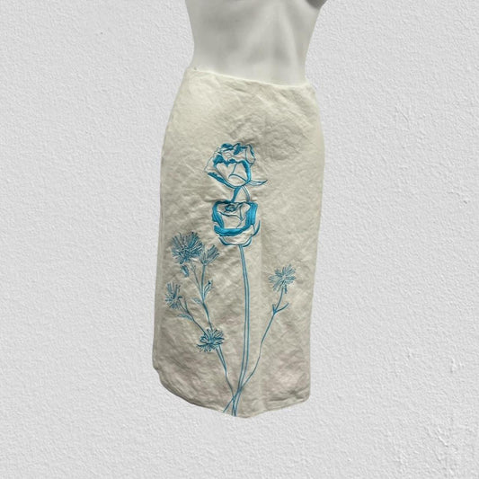 Embroidered midi skirt - Size M