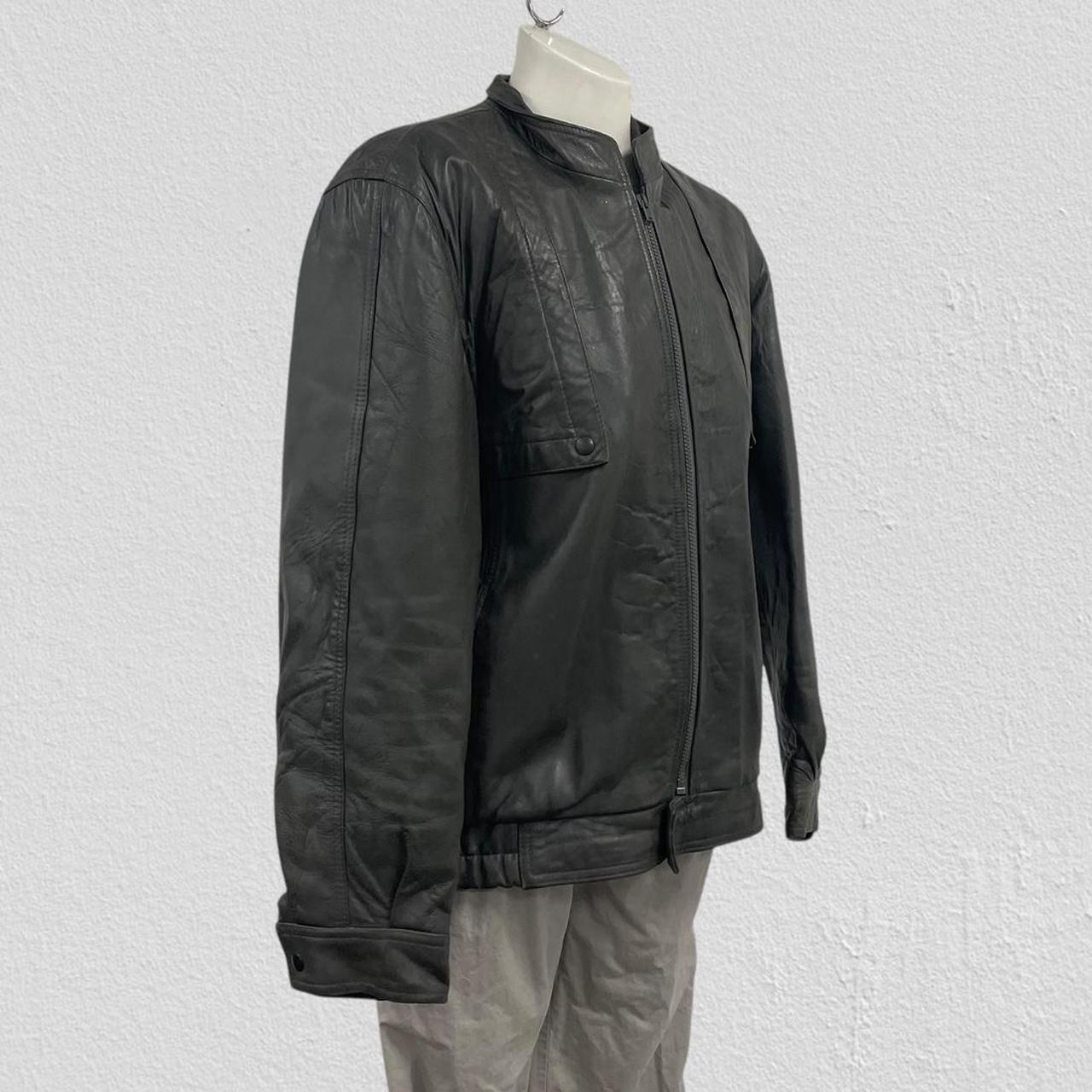 Oversized leather jacket - Size L