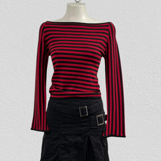 90s striped top - Size S