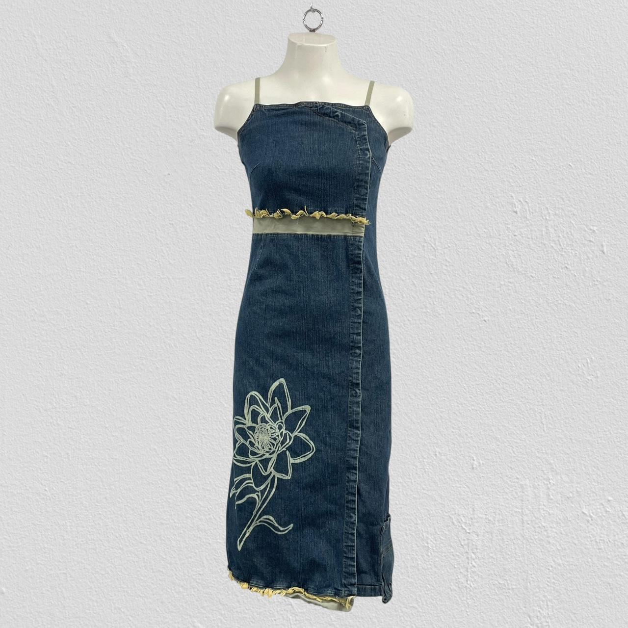 Vintage denim maxi dress - Size S