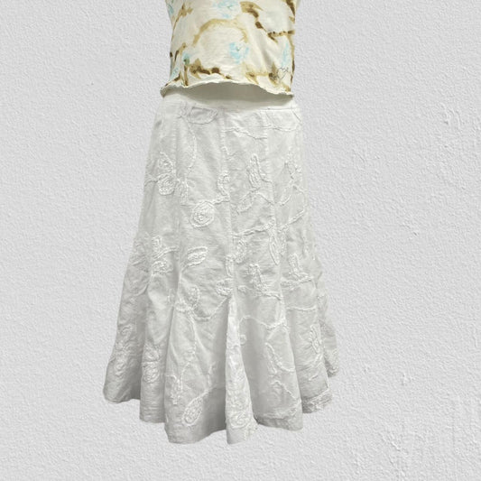 White maxi skirt- Size M