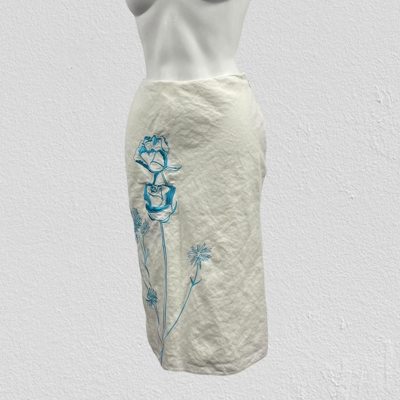 Embroidered midi skirt - Size M