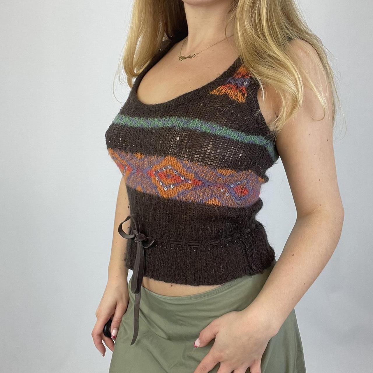 Boho knit top- Size S