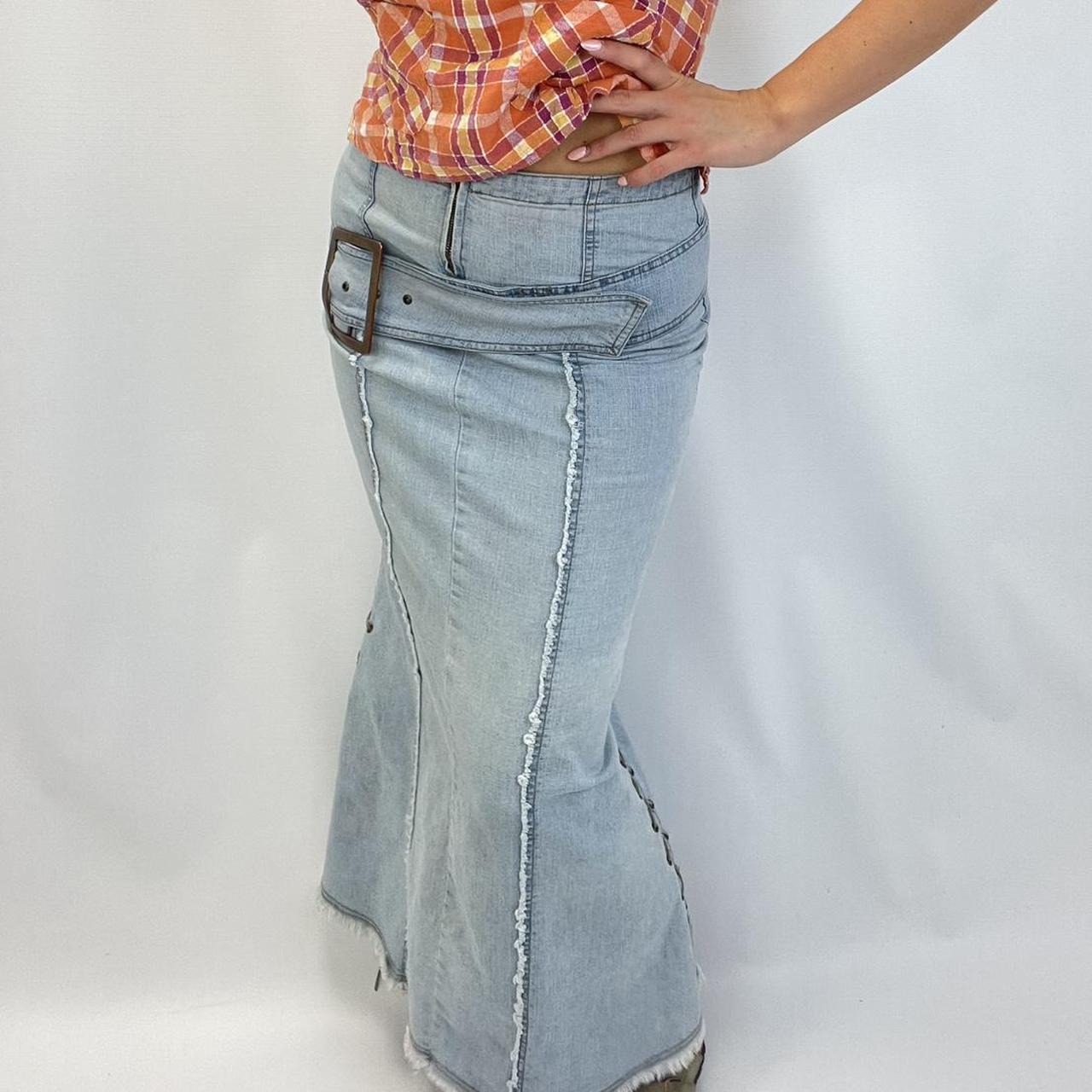 Vintage denim maxi skirt - Size S