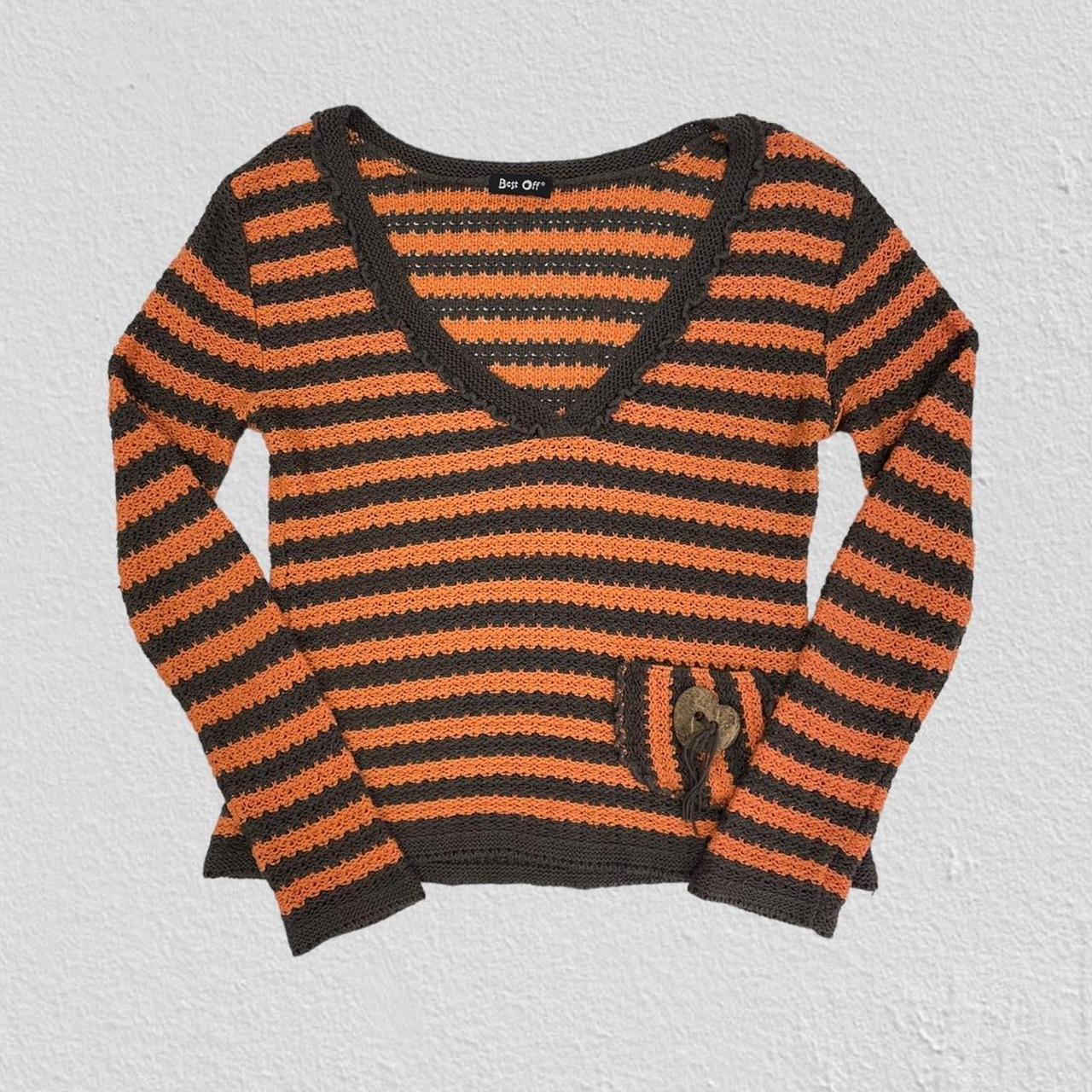 90s stripe knit jumper- Size M