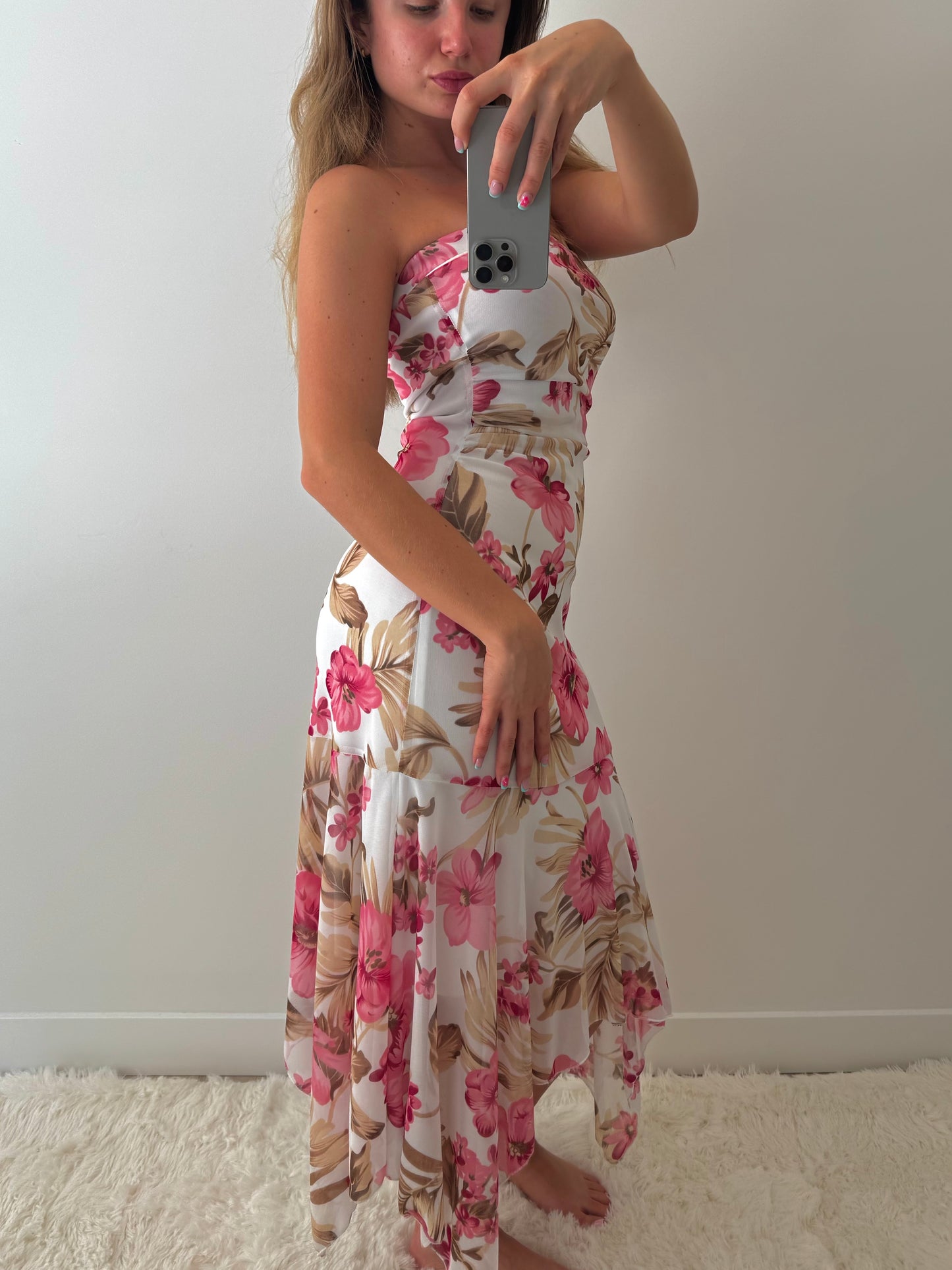 Whimsy fairy floral maxi dress- Size S