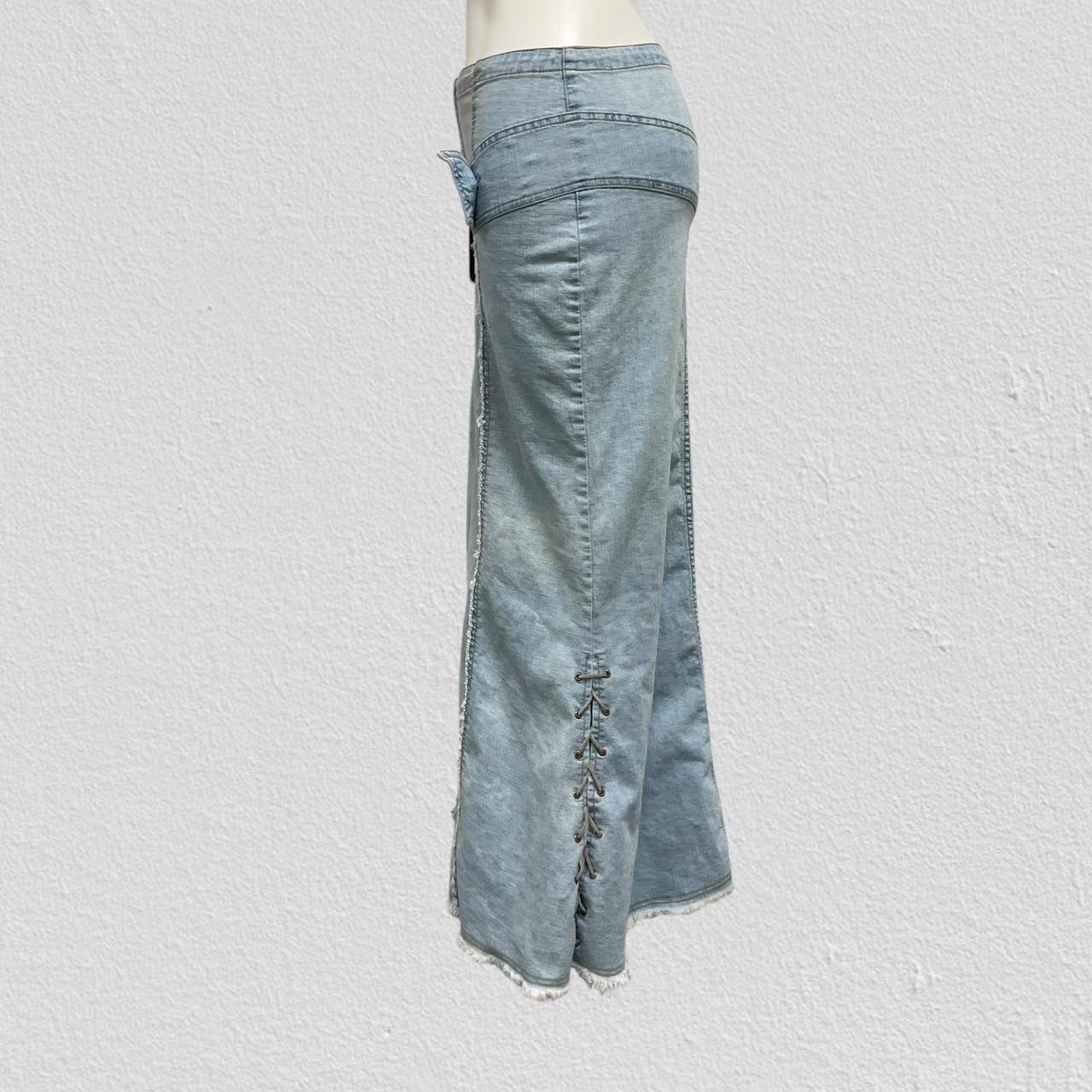 Vintage denim maxi skirt - Size S