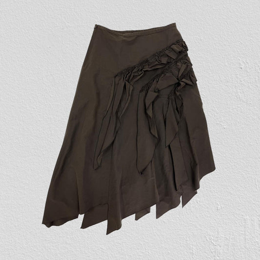 Brown maxi skirt- Size M