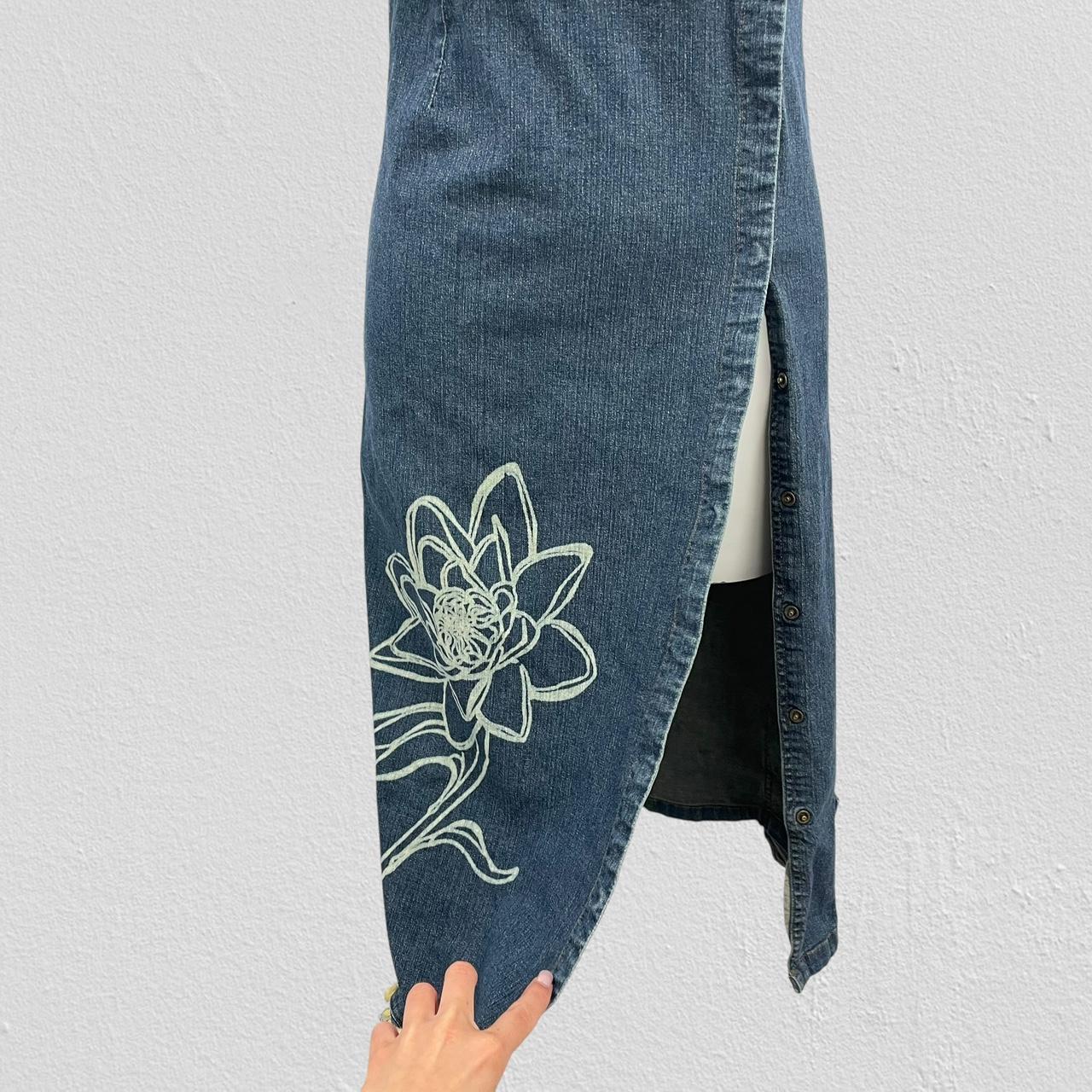 Vintage denim maxi dress - Size S