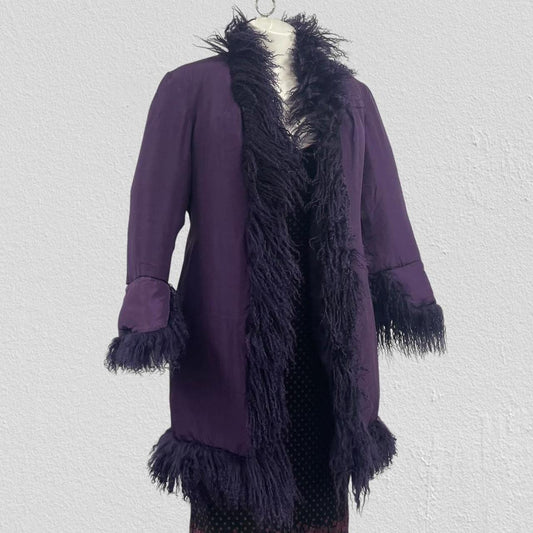 Puffer afghan coat - Size S