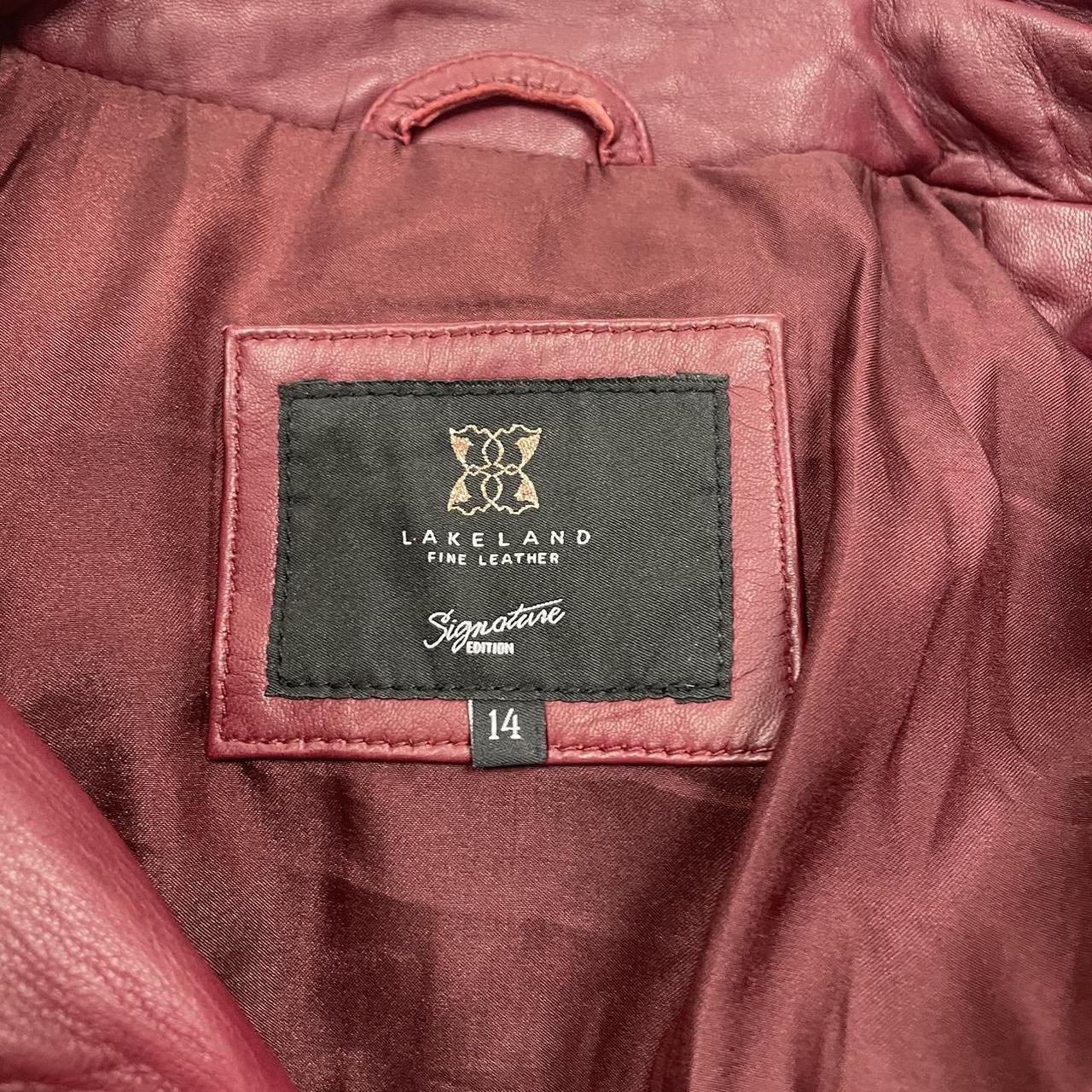 Red leather jacket - Size XL