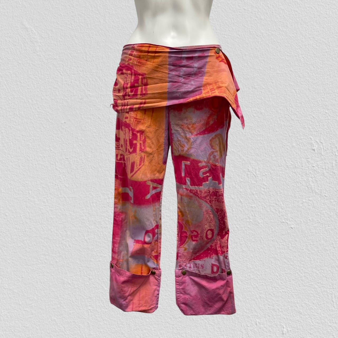 90s boho capri pants- Size M