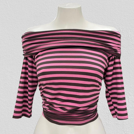 90s off the shoulder top - Size L