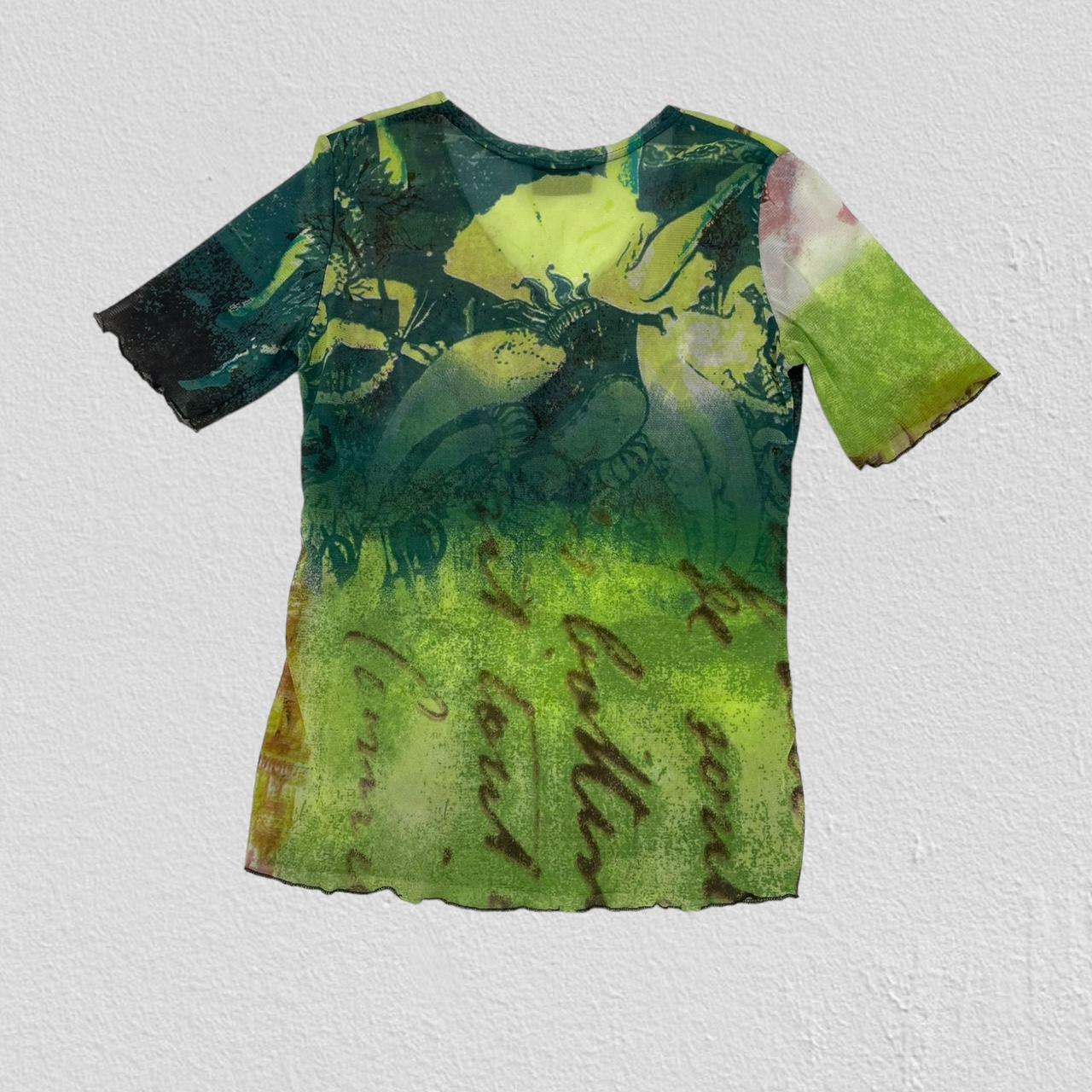 Mesh graphic top - Size S