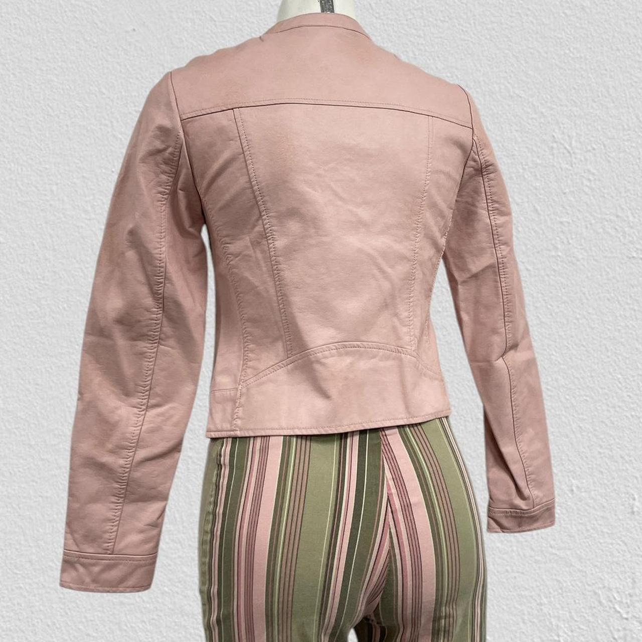 Pink leather jacket - Size XS