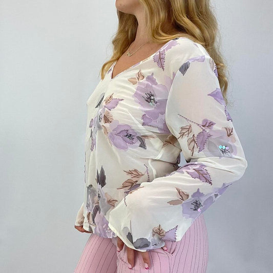 Floral longsleeve - Size M