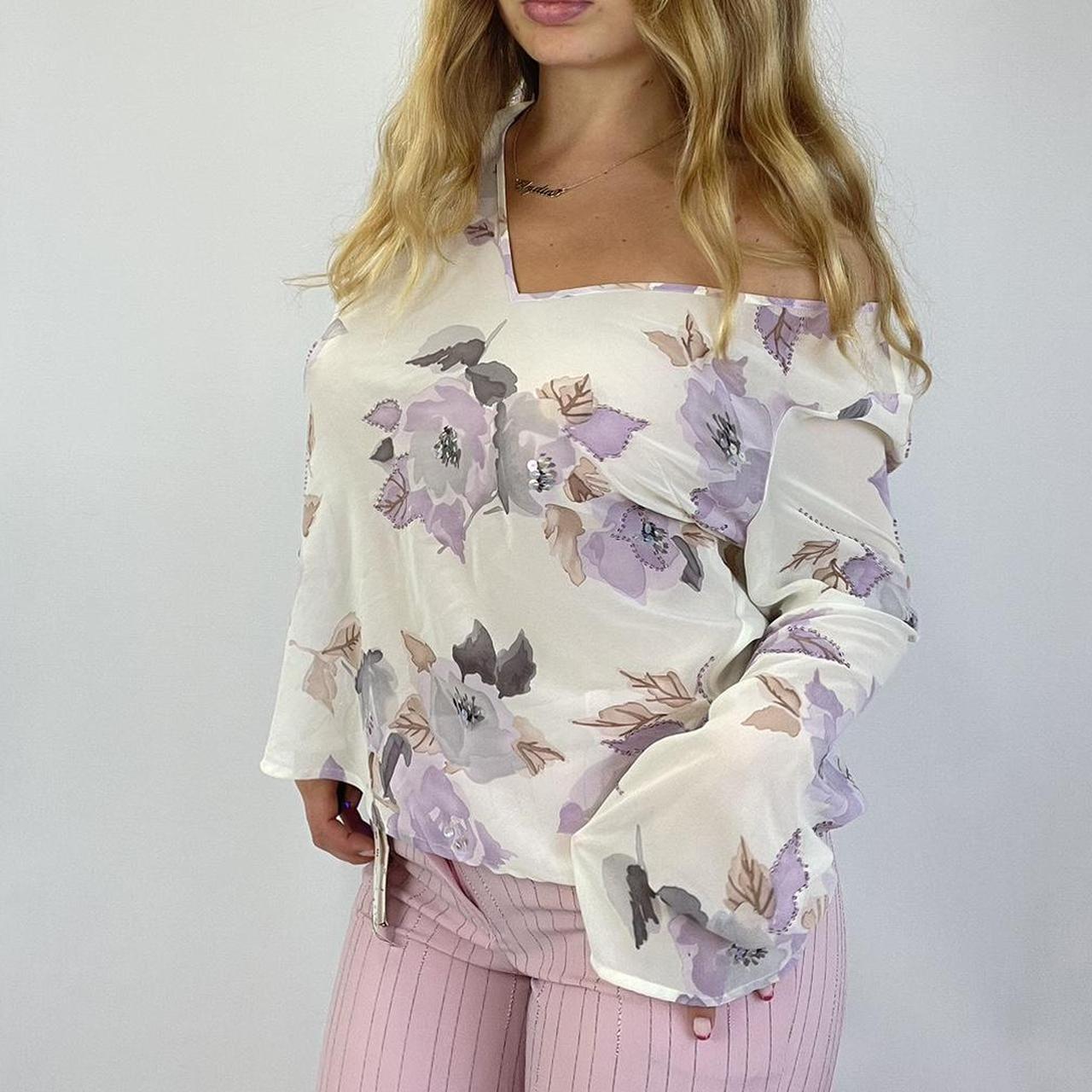 Floral longsleeve - Size M