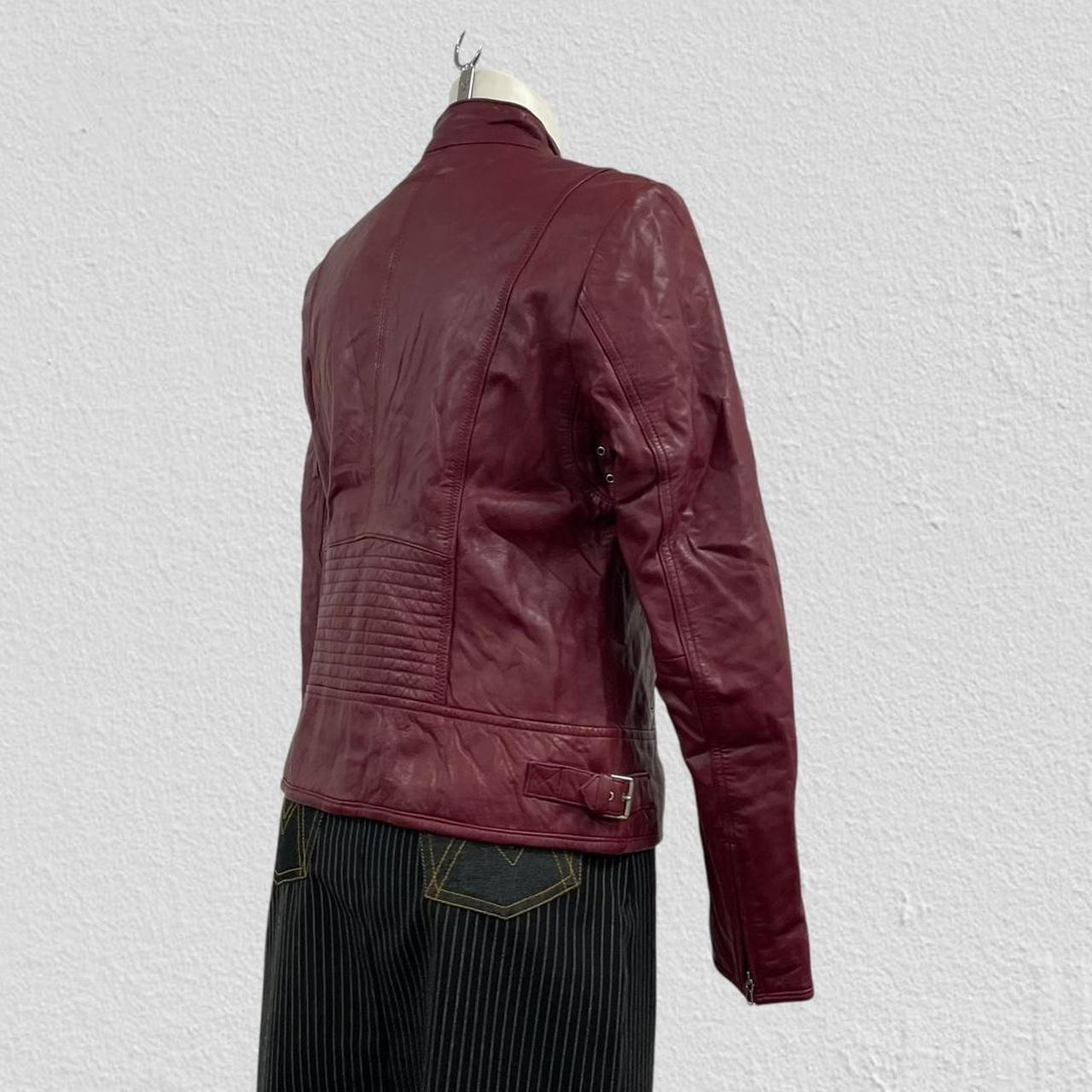 Red leather jacket - Size XL
