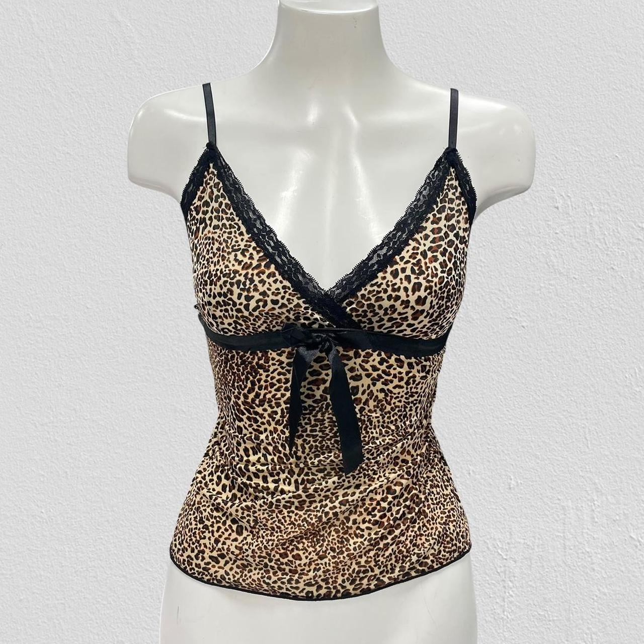 y2k leopard top - Size S