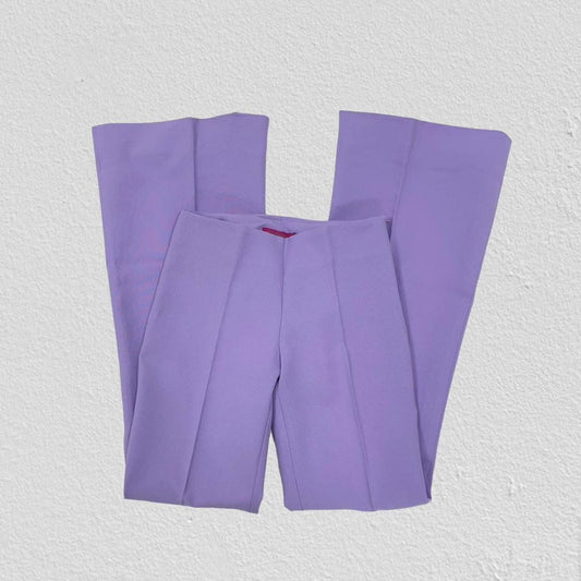 Lilac flared trousers - Size XXS