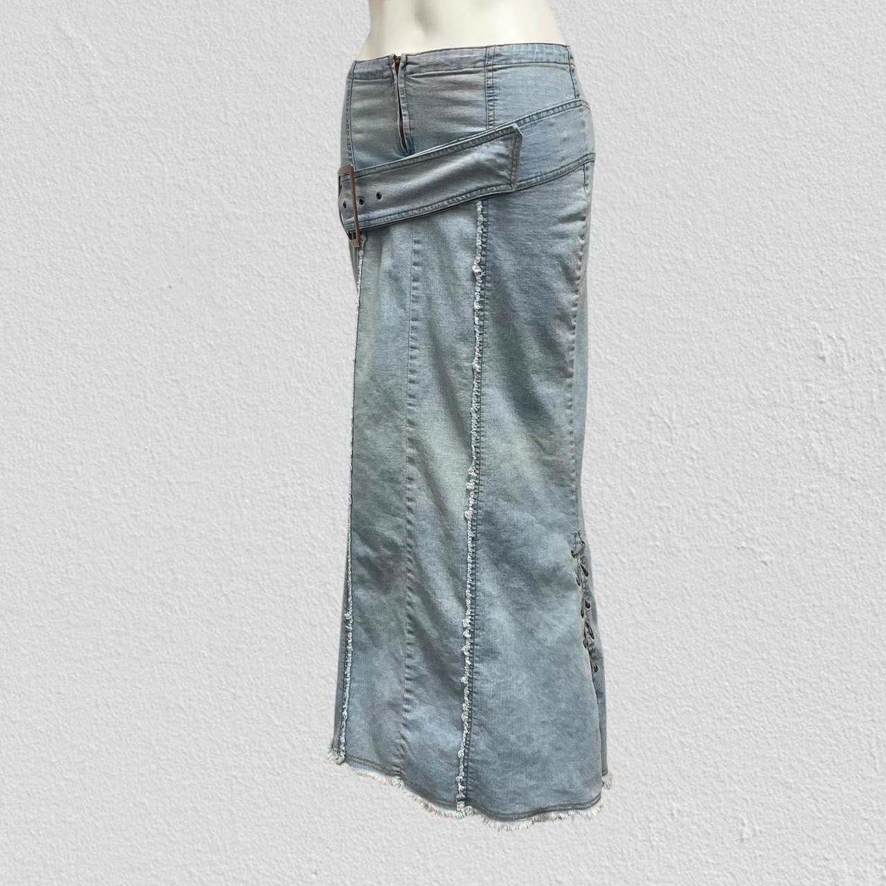 Vintage denim maxi skirt - Size S
